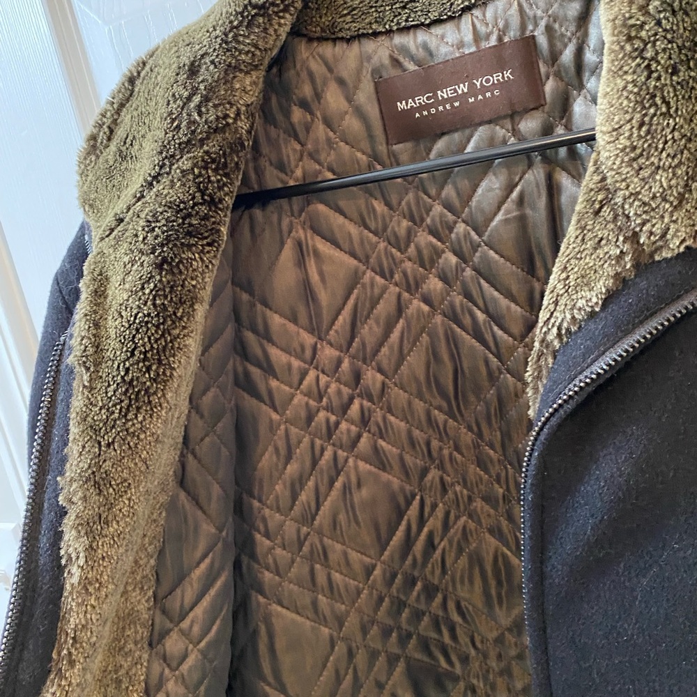 Marc New York Sherpa lined full zip fleece Jackets men’s size Large - Picture 6 of 11
